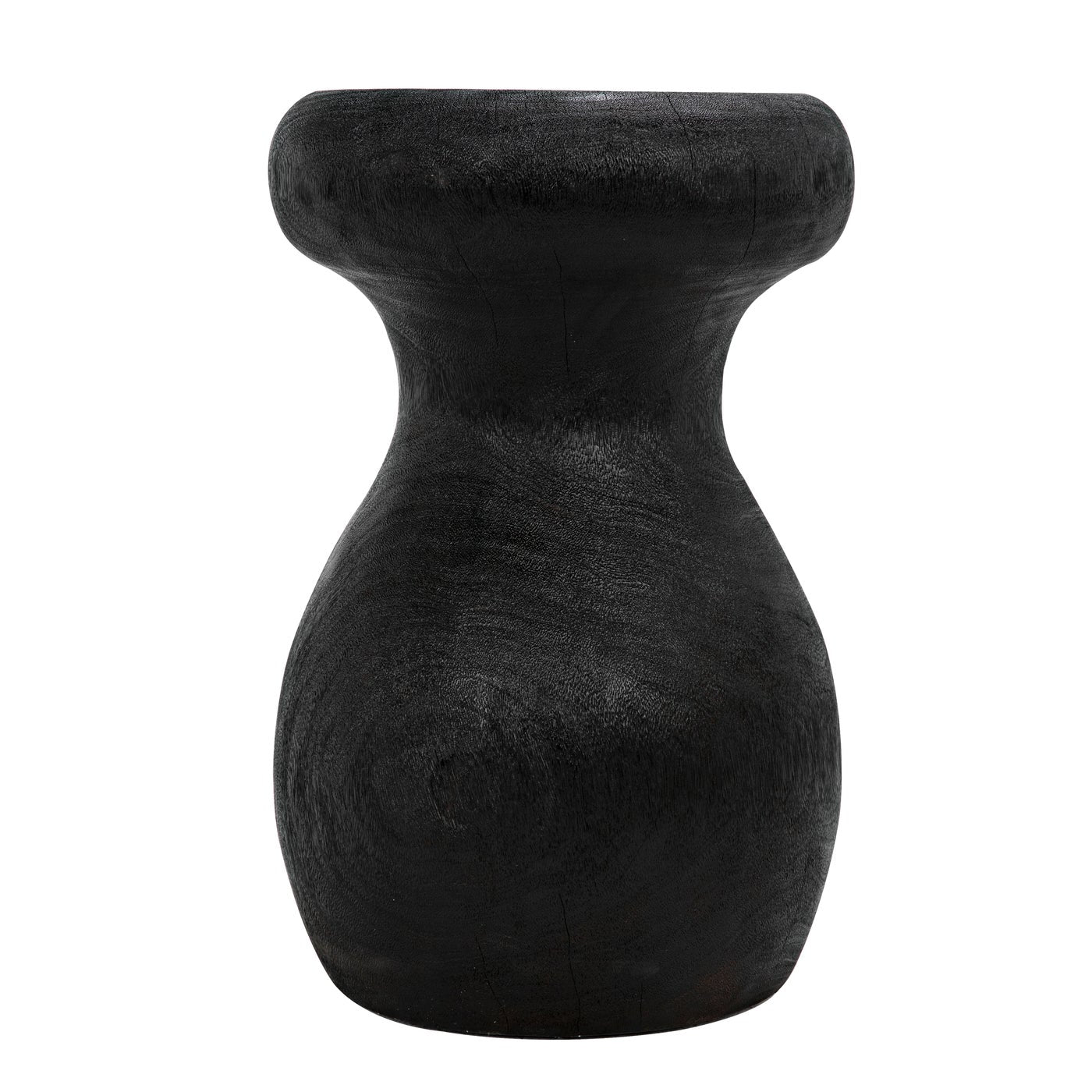 Samson Stool/Side Table, Burnt Black