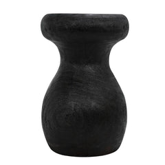 Samson Stool/Side Table, Burnt Black
