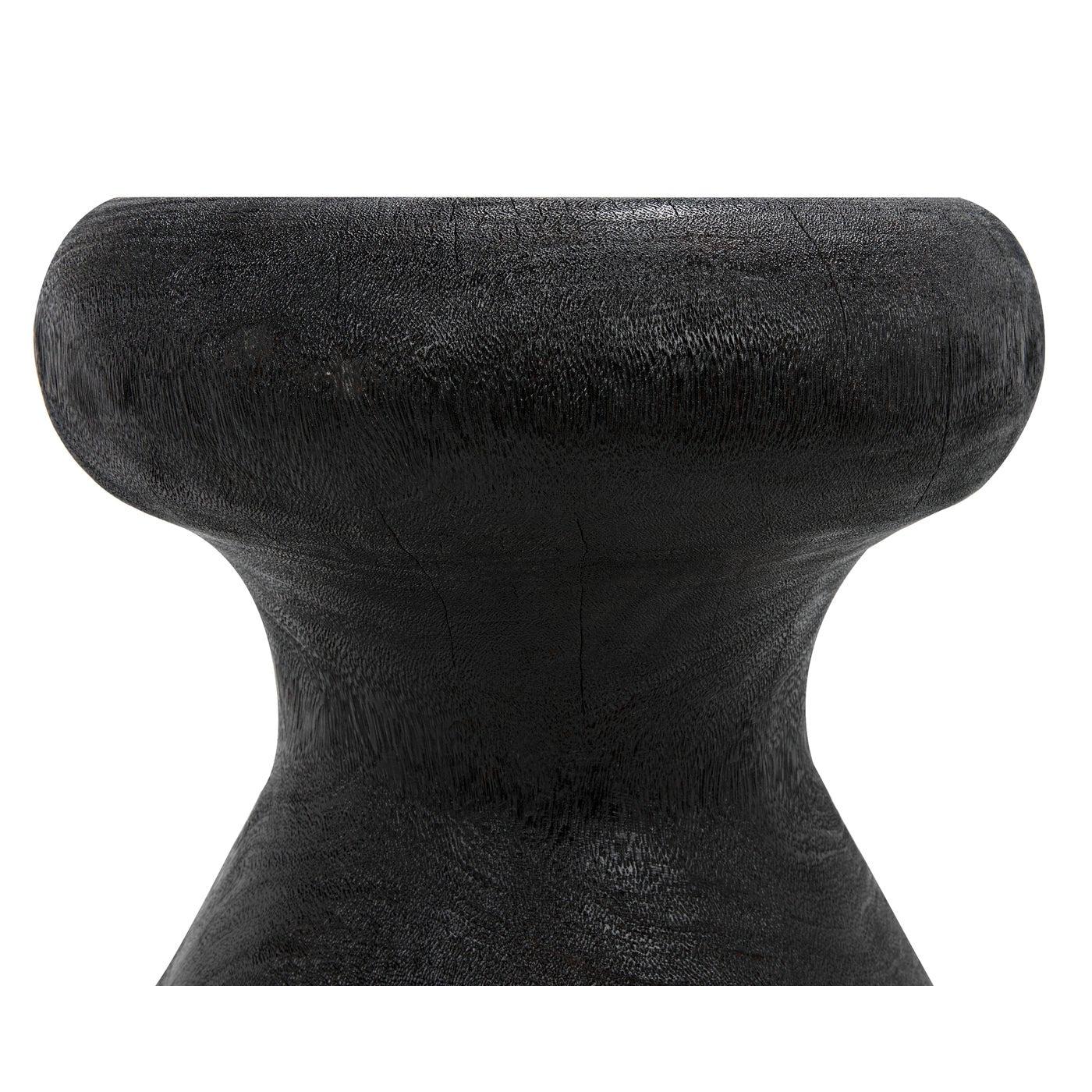 Samson Stool/Side Table, Burnt Black