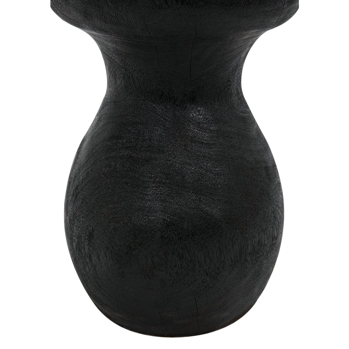 Samson Stool/Side Table, Burnt Black
