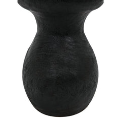 Samson Stool/Side Table, Burnt Black