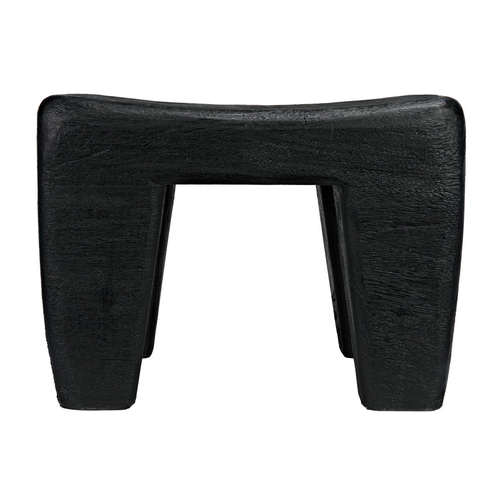 Sumo Stool, Black Burnt-Noir Furniture-Blue Hand Home