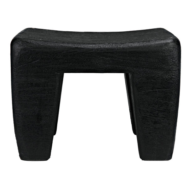 Sumo Stool, Black Burnt-Noir Furniture-Blue Hand Home