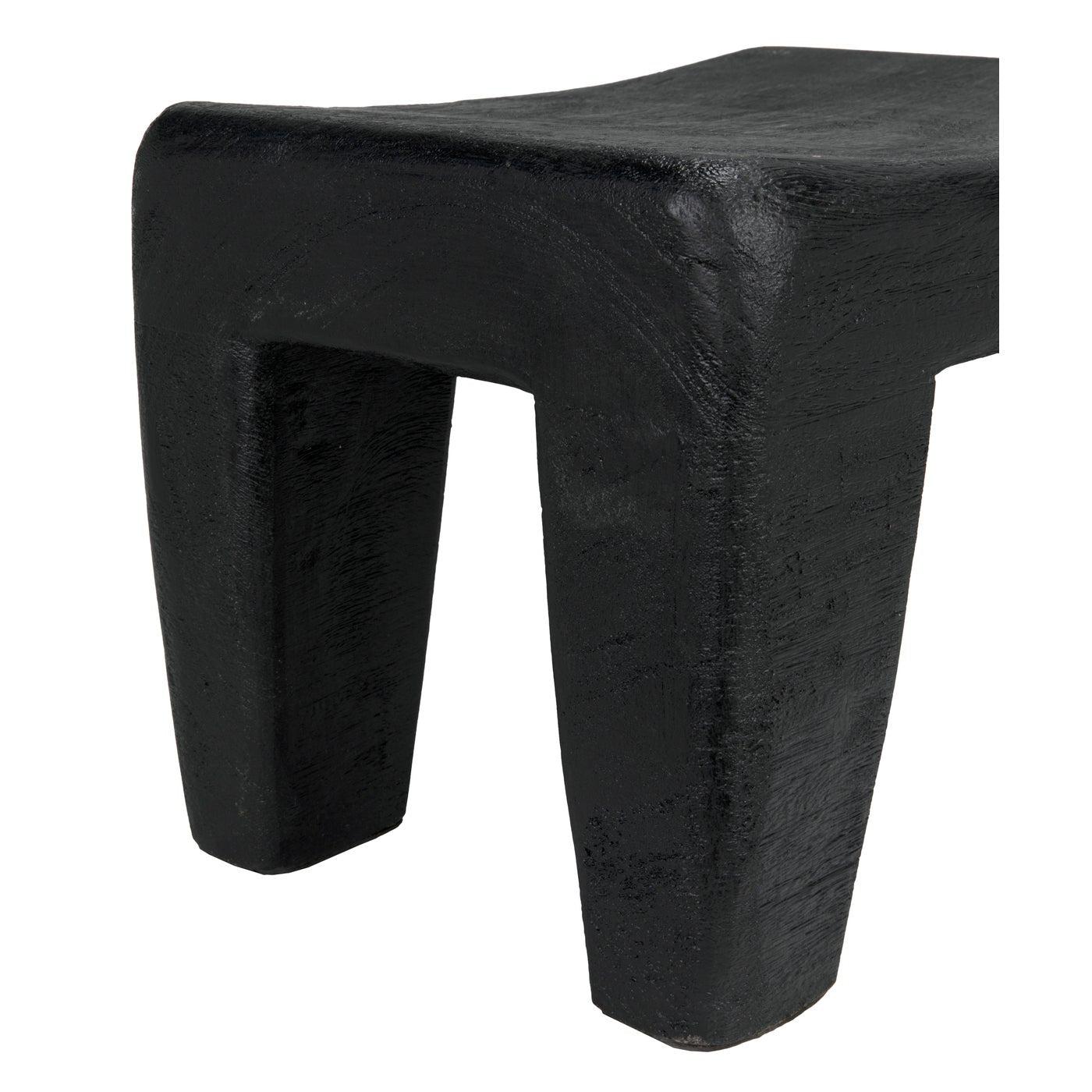 Sumo Stool, Black Burnt
