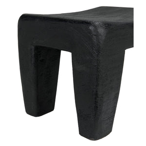 Sumo Stool, Black Burnt-Noir Furniture-Blue Hand Home