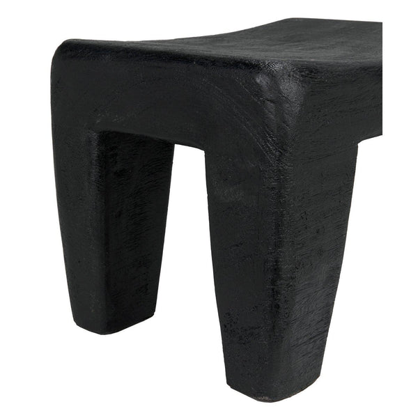 Sumo Stool, Black Burnt-Noir Furniture-Blue Hand Home