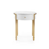 Villa & House - Bodrum Side Table, White-Bungalow 5-Blue Hand Home