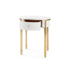 Villa & House - Bodrum Side Table, White-Bungalow 5-Blue Hand Home
