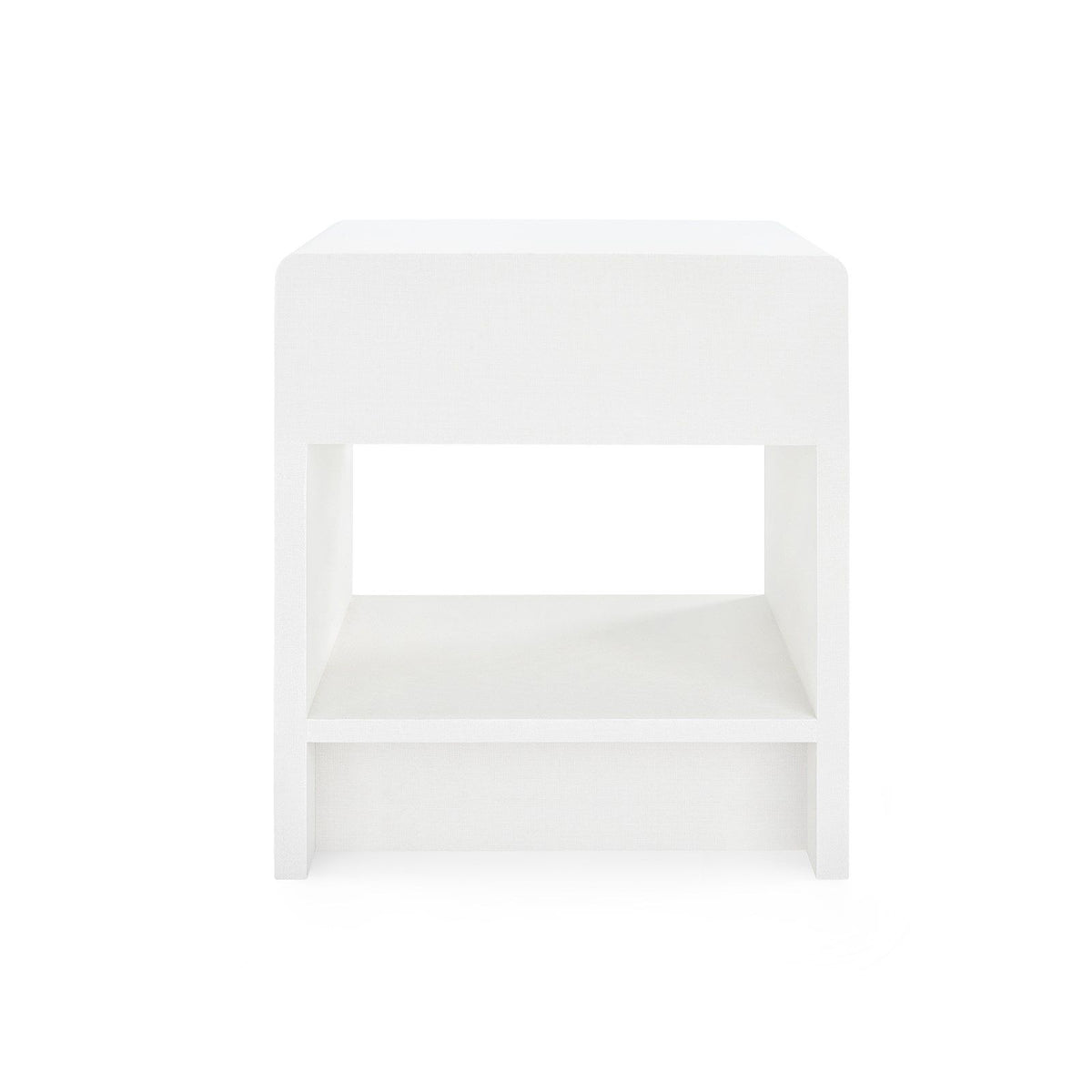 Villa &amp; House - Benjamin 1-Drawer Side Table, White Linen-Bungalow 5-Blue Hand Home