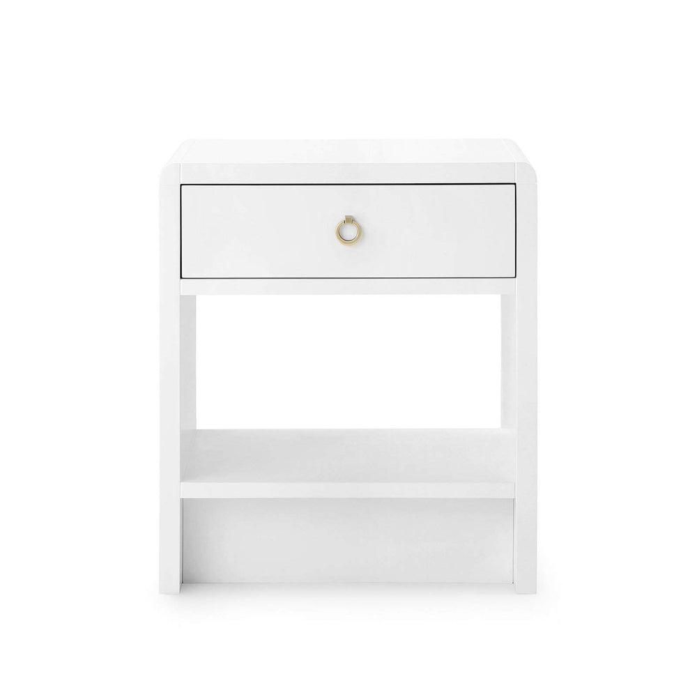Villa & House - Benjamin 1-Drawer Side Table In White-Bungalow 5-Blue Hand Home