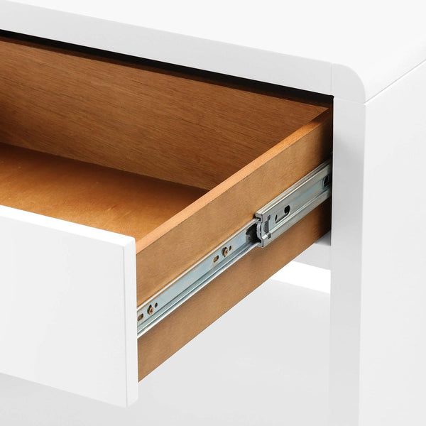 Villa & House - Benjamin 1-Drawer Side Table In White-Bungalow 5-Blue Hand Home