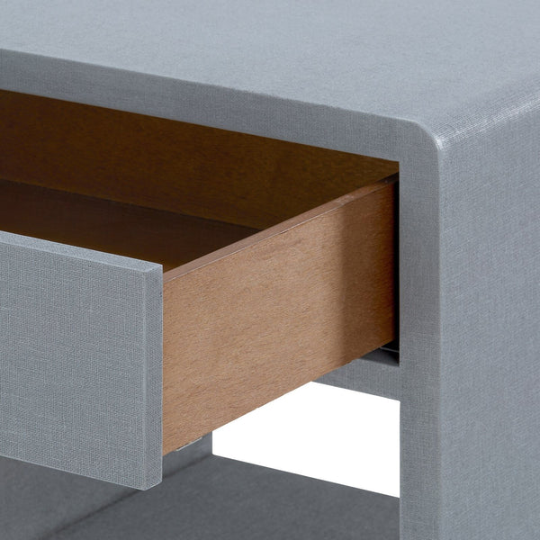 Villa & House - Benjamin 1-Drawer Side Table, Gray-Bungalow 5-Blue Hand Home