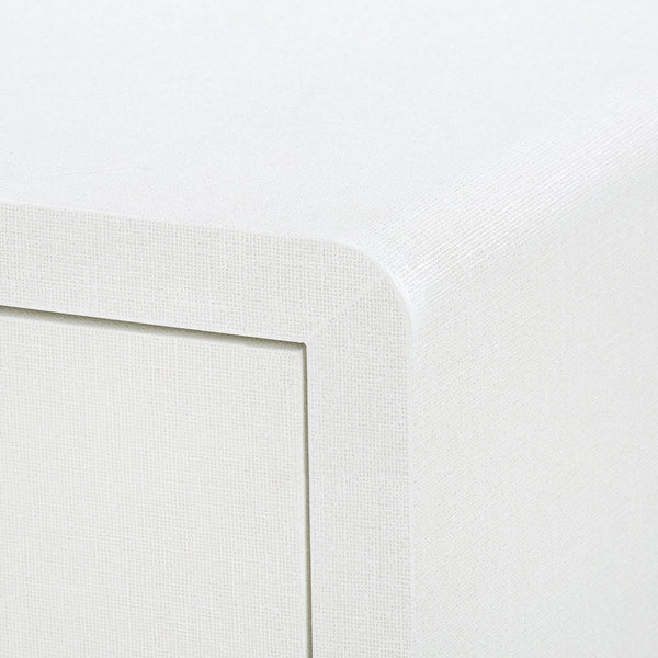 Villa & House - Benjamin 1-Drawer Side Table, White Linen-Bungalow 5-Blue Hand Home
