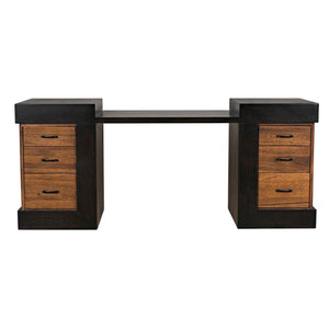 Bentley Desk, Dark/Ebony Walnut-Noir Furniture-Blue Hand Home
