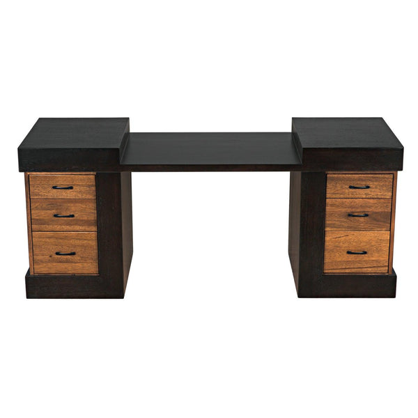 Bentley Desk, Dark/Ebony Walnut-Noir Furniture-Blue Hand Home