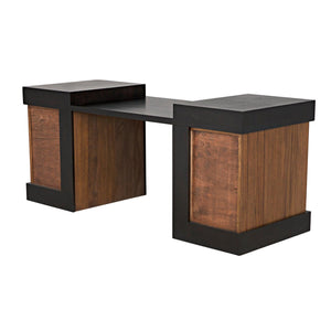 Bentley Desk, Dark/Ebony Walnut-Noir Furniture-Blue Hand Home