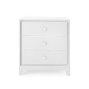 Villa & House - Bergamo 3-Drawer Side Table In White-Bungalow 5-Blue Hand Home