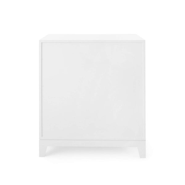 Villa & House - Bergamo 3-Drawer Side Table In White-Bungalow 5-Blue Hand Home