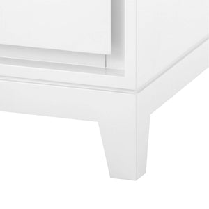 Villa & House - Bergamo 3-Drawer Side Table In White-Bungalow 5-Blue Hand Home