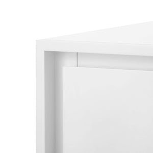 Villa & House - Bergamo 3-Drawer Side Table In White-Bungalow 5-Blue Hand Home
