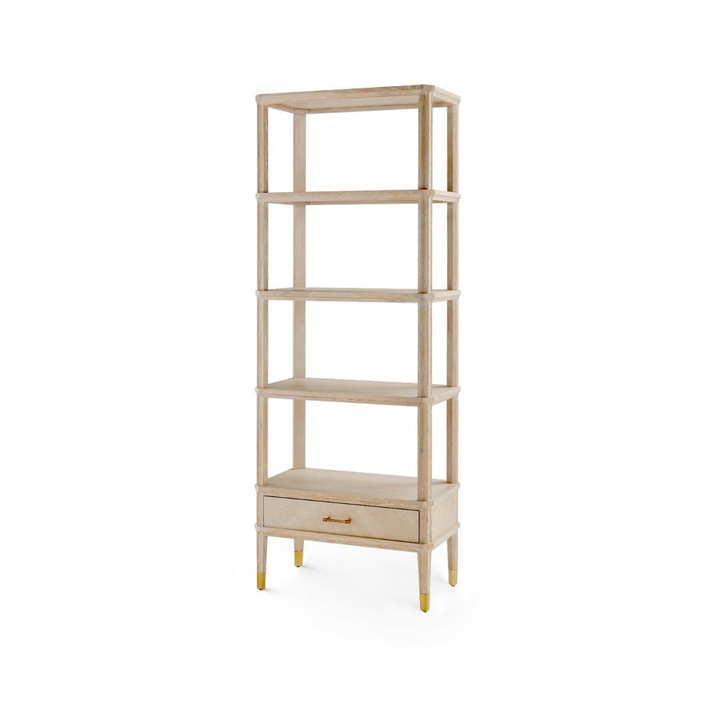 Villa & House - Bertram Etagere, Bleached Cerused Oak-Bungalow 5-Blue Hand Home