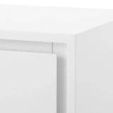Villa & House - Bergamo 3-Drawer Side Table In White-Bungalow 5-Blue Hand Home