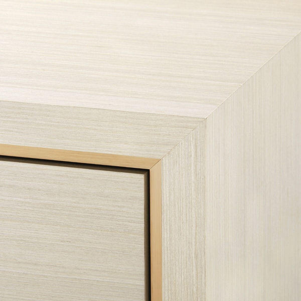 Villa & House - Blake 4-door Cabinet, Blanched Oak-Bungalow 5-Blue Hand Home