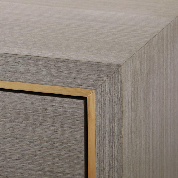 Villa & House - Blake 4-door Cabinet, Taupe Gray-Bungalow 5-Blue Hand Home