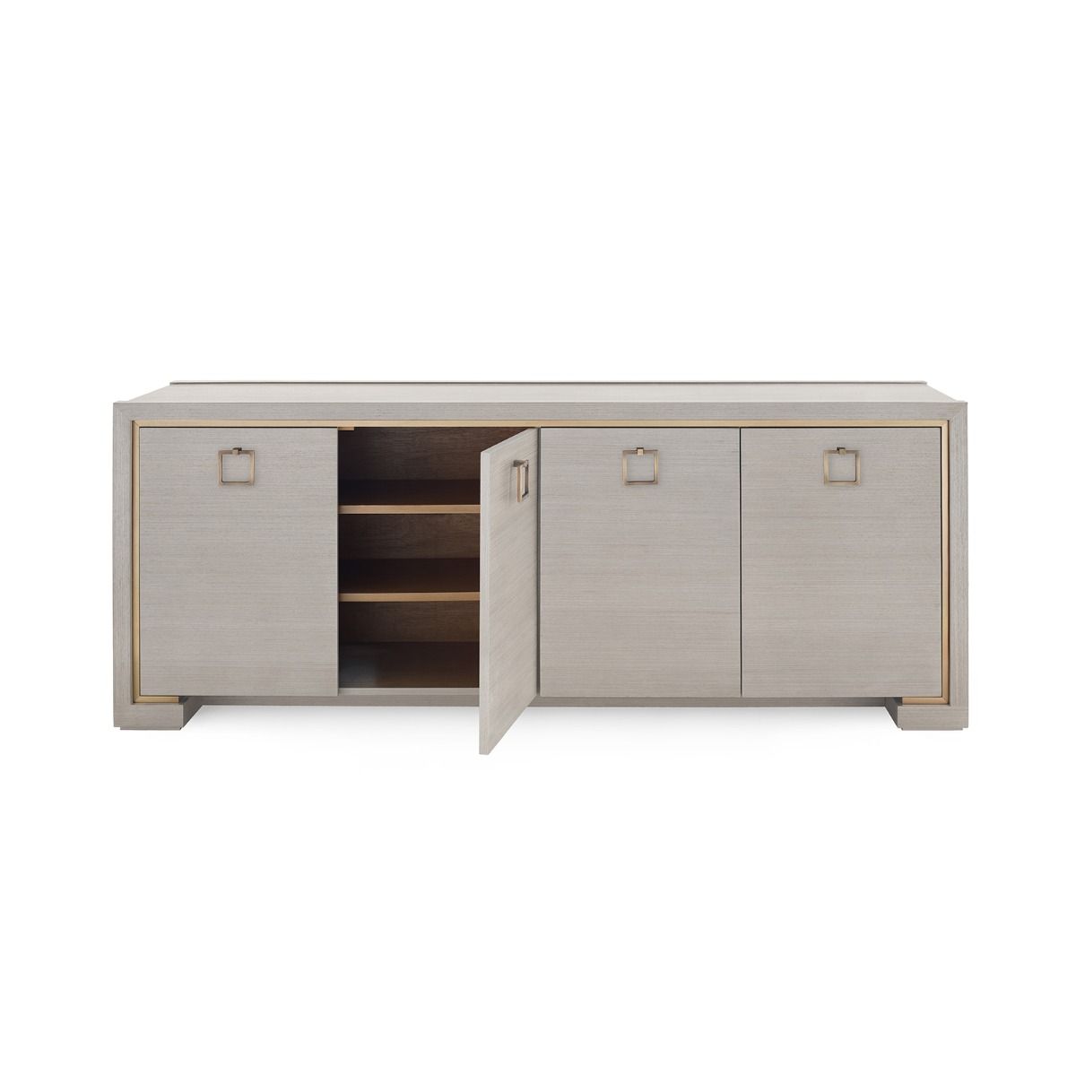 Villa & House - Blake 4-door Cabinet, Taupe Gray-Bungalow 5-Blue Hand Home