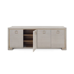 Villa & House - Blake 4-door Cabinet, Taupe Gray-Bungalow 5-Blue Hand Home