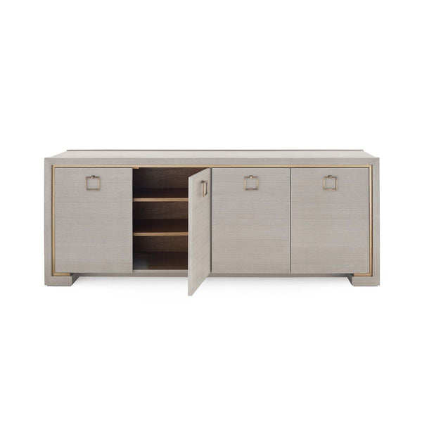 Villa & House - Blake 4-door Cabinet, Taupe Gray-Bungalow 5-Blue Hand Home