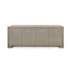 Villa & House - Blake 4-door Cabinet, Taupe Gray-Bungalow 5-Blue Hand Home