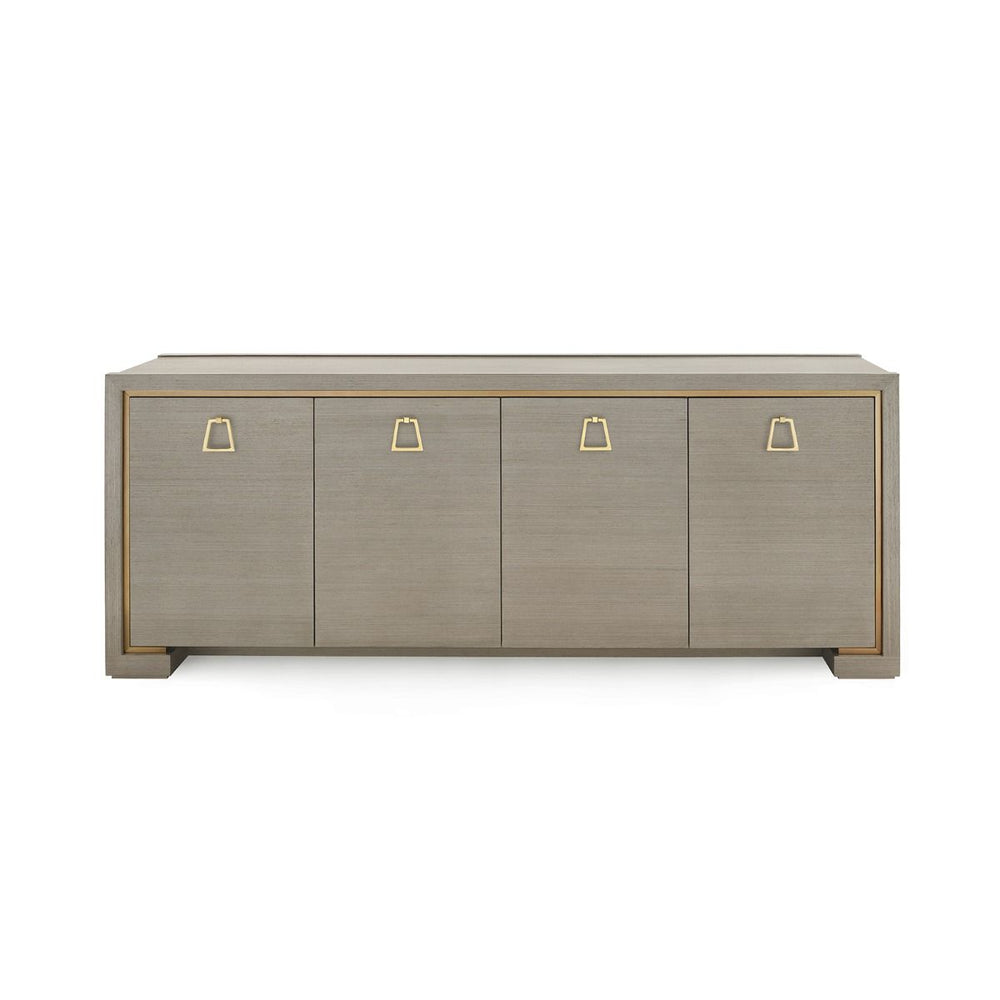 Villa & House - Blake 4-door Cabinet, Taupe Gray-Bungalow 5-Blue Hand Home