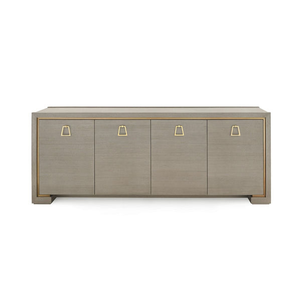 Villa & House - Blake 4-door Cabinet, Taupe Gray-Bungalow 5-Blue Hand Home