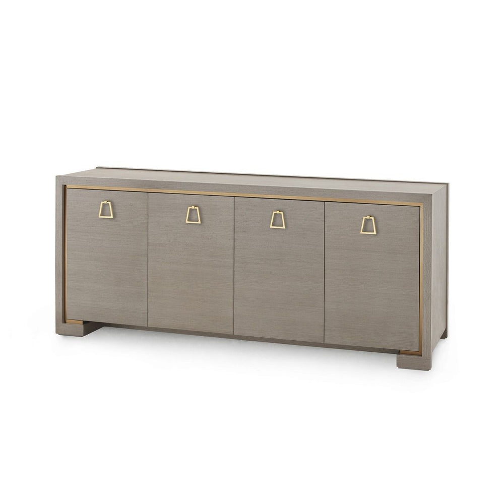 Villa & House - Blake 4-door Cabinet, Taupe Gray-Bungalow 5-Blue Hand Home
