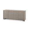 Villa & House - Blake 4-door Cabinet, Taupe Gray-Bungalow 5-Blue Hand Home