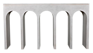 Noir Furniture Bridge Console, White Wash-Noir Furniture-Blue Hand Home