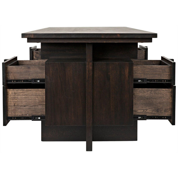 Noir Bridge Desk, Ebony Walnut-Noir Furniture-Blue Hand Home