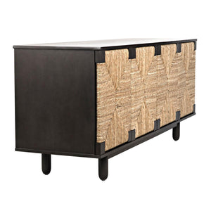 Noir Brook 4 Door Sideboard, Pale-Noir Furniture-Blue Hand Home