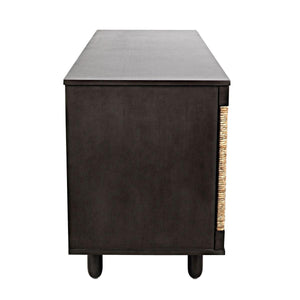 Noir Brook 4 Door Sideboard, Pale-Noir Furniture-Blue Hand Home