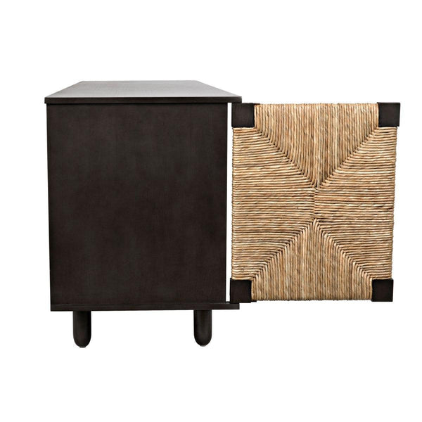 Noir Brook 4 Door Sideboard, Pale-Noir Furniture-Blue Hand Home