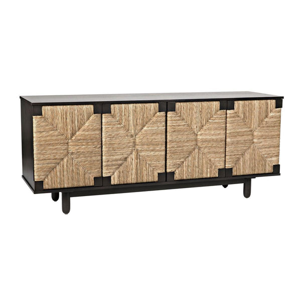 Noir Brook 4 Door Sideboard, Pale-Noir Furniture-Blue Hand Home