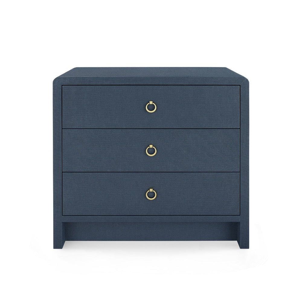Villa & House - Bryant 3-drawer Side Table, Navy Blue-Bungalow 5-Blue Hand Home