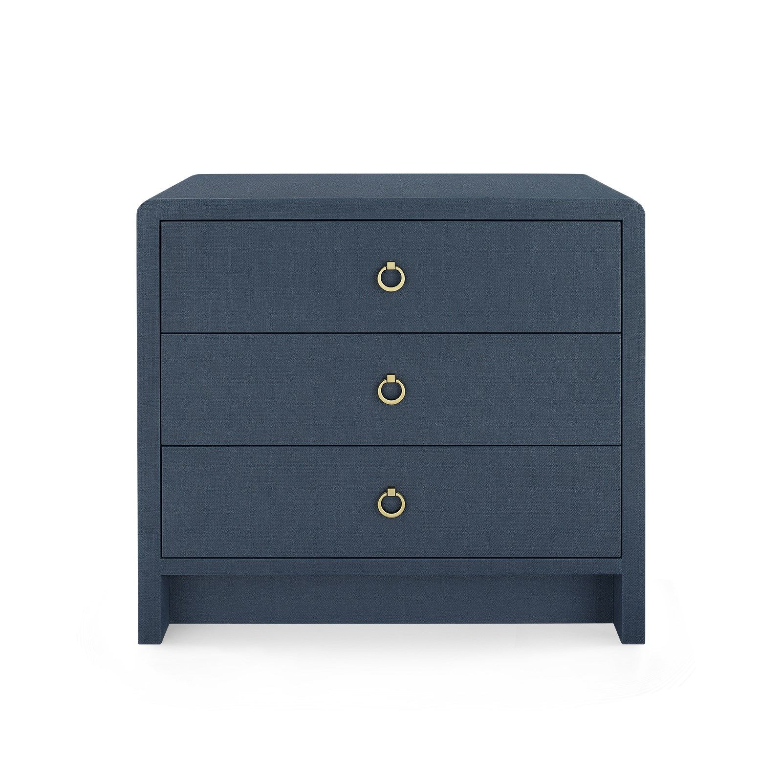 Villa & House - Bryant 3-drawer Side Table, Navy Blue-Bungalow 5-Blue Hand Home
