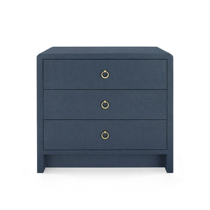Villa & House - Bryant 3-drawer Side Table, Navy Blue-Bungalow 5-Blue Hand Home