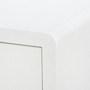 Villa & House - Bryant 3-drawer Side Table, White Linen-Bungalow 5-Blue Hand Home