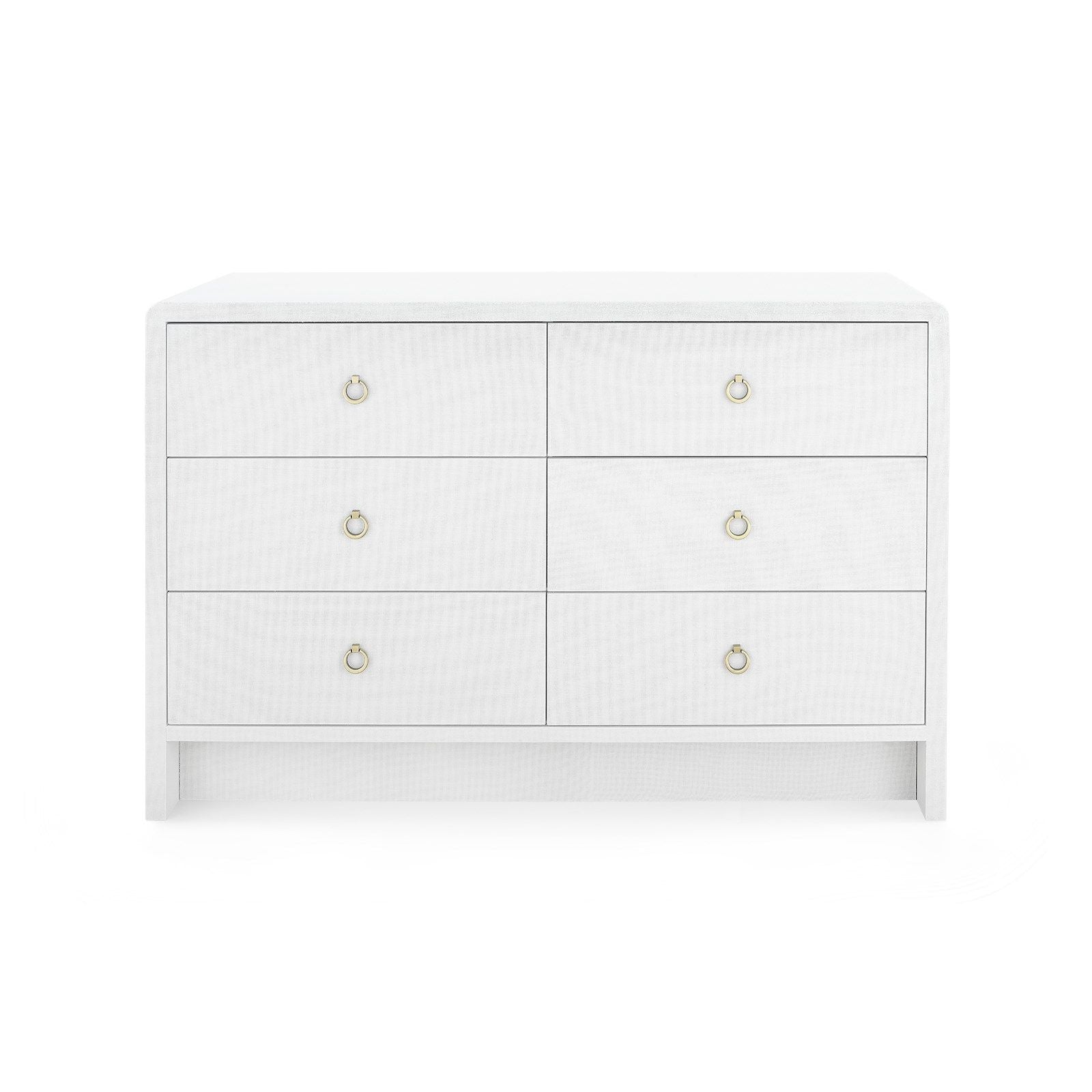 Villa & House - Bryant Extra Large 6-Drawer, White Linen-Bungalow 5-Blue Hand Home