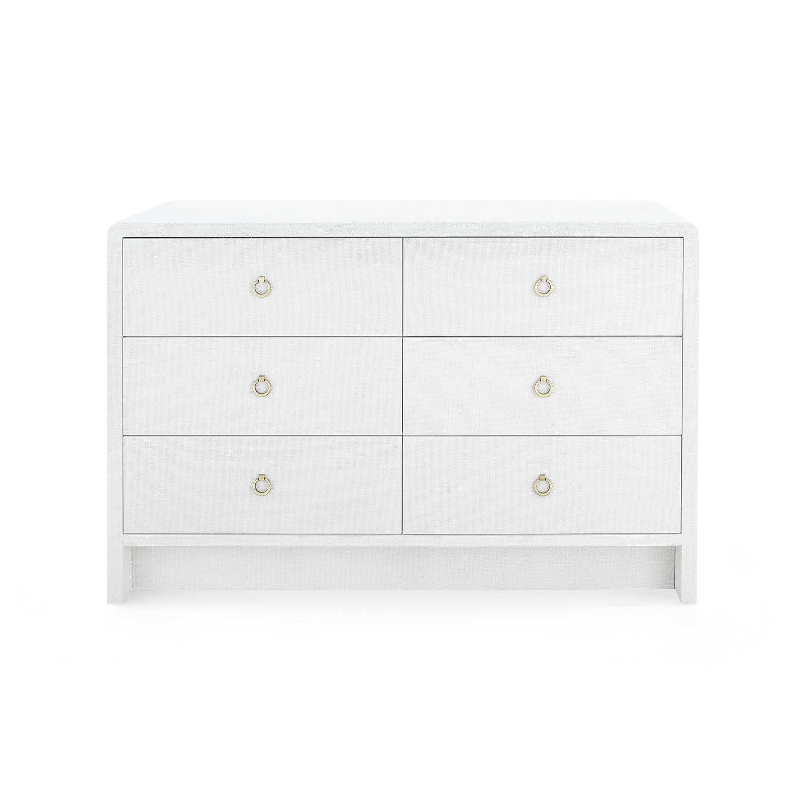 Villa & House - Bryant Extra Large 6-Drawer, White Linen-Bungalow 5-Blue Hand Home