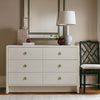 Villa & House - Bryant Extra Large 6-Drawer, White Linen-Bungalow 5-Blue Hand Home