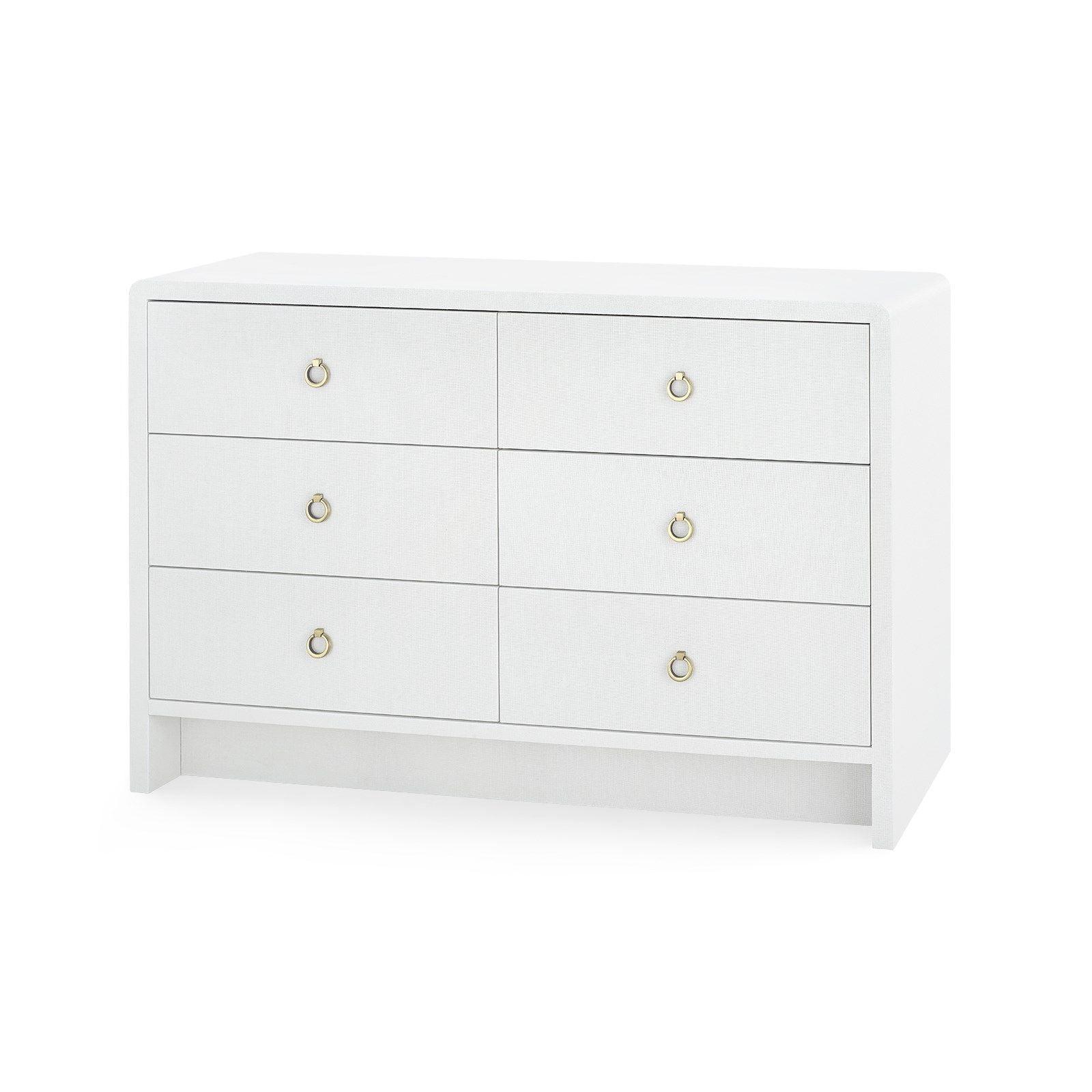 Villa & House - Bryant Extra Large 6-Drawer, White Linen-Bungalow 5-Blue Hand Home
